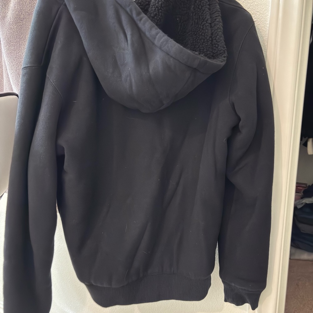 Vans Black Engineered Classics Hoodie very heavy and warm - Picture 2 of 4